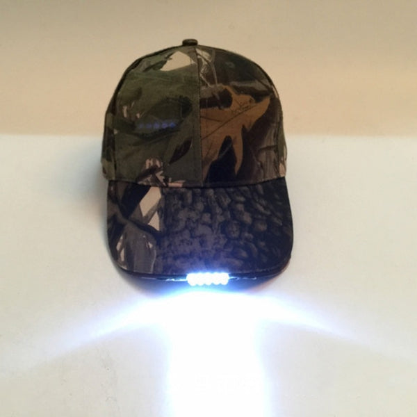 Camouflage Hunting Cap with built in light - Elliott's Outdoor Store