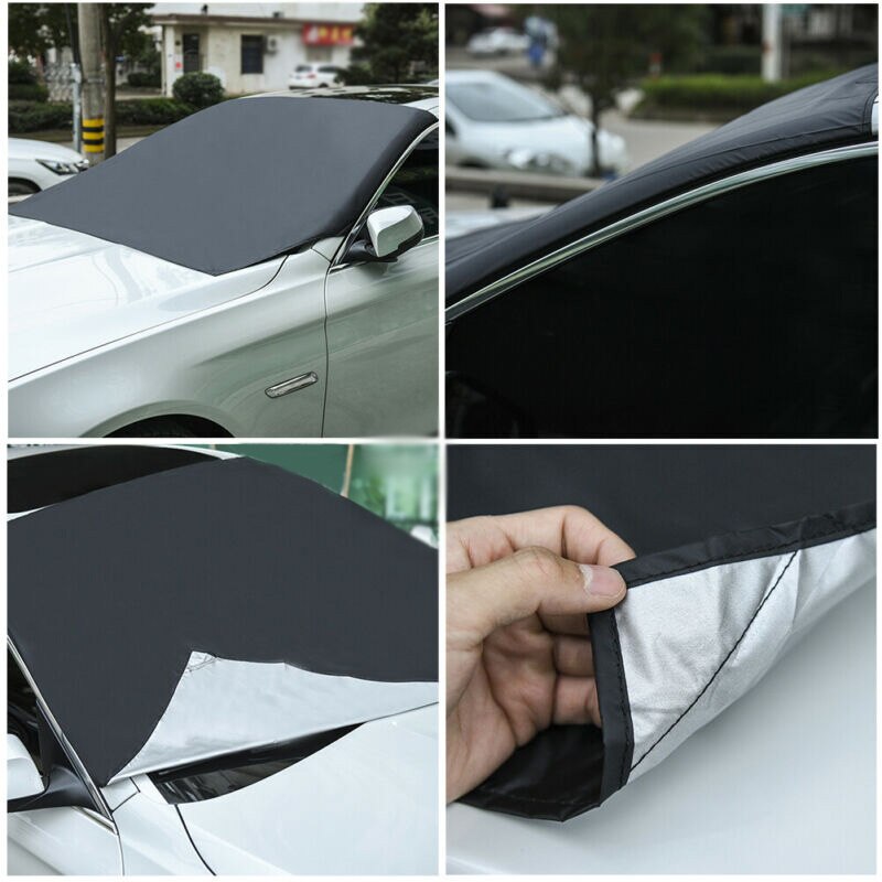 210cm*125cm Magnetic Car Windshield UV Sunshade Snow Cover Frost