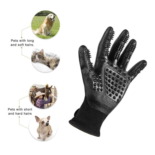 1 Pair #1 Ranked, Award Winning Deshedding Pet Grooming Gloves - Elliott's Outdoor Store