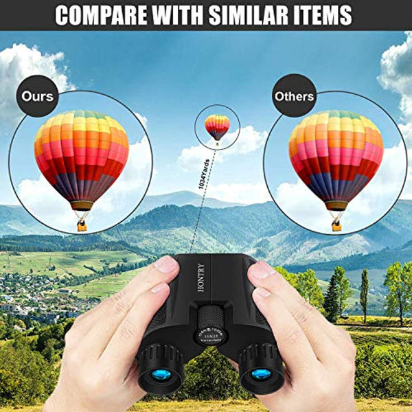Compact 10x25 HD Binoculars for Hunting, Theater and Concerts, Bird Watching and Sports Games - Elliott's Outdoor Store