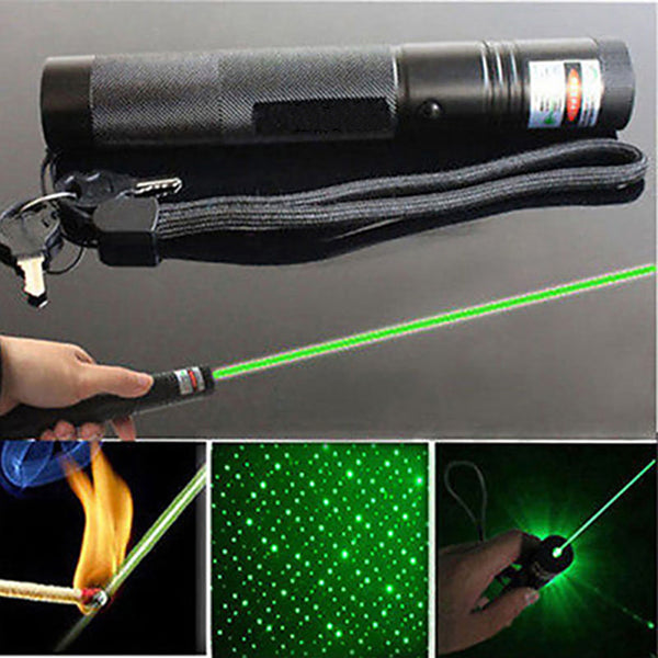 High Power Green 303 Laser Flashlight with 2 Safe Keys - Elliott's Outdoor Store