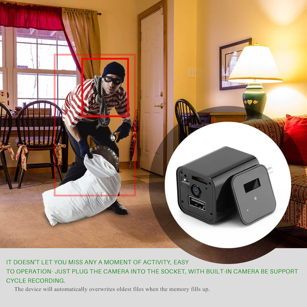 USB Wall Charger Home Security Camera - Elliott's Outdoor Store